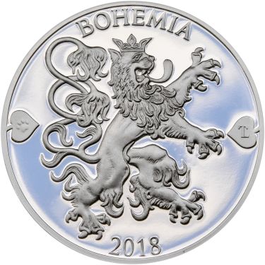 Náhled Averzní strany - 2018 - Proof - Česká heraldika. Lev. - 10 dukát Ag