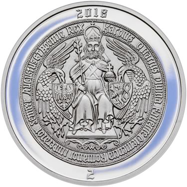 Náhled Reverzní strany - 2018 - Proof - Karel IV - 2 dukát Ag