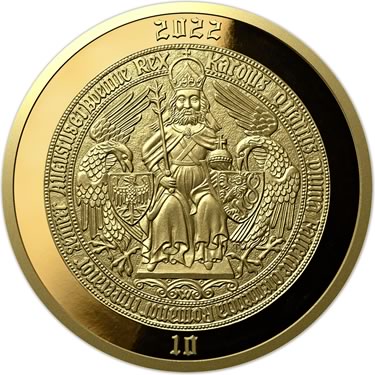 Náhled Reverzní strany - 2022 - Proof - Karel IV - 10 dukát Au