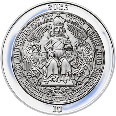 Náhled Reverzní strany - 2023 - Proof - Karel IV - 10 dukát Ag