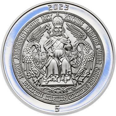 Náhled Reverzní strany - 2023 - Proof - Karel IV - 5 dukát Ag