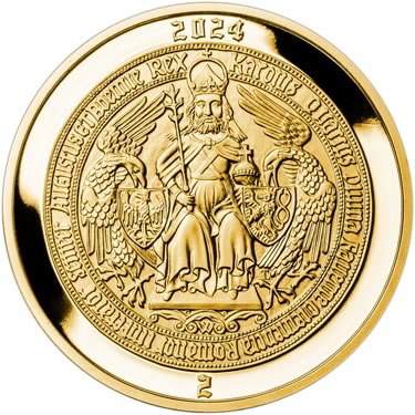 Náhled Reverzní strany - 2024 - Proof - Karel IV - 2 dukát Au