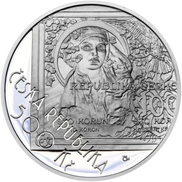 Náhled Averzní strany - 2019 Proof - 500 Kč Zahájení vydávání československých platidel