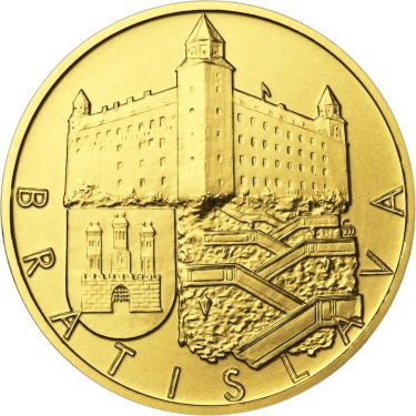 Náhled Averzní strany - Bratislava - zlatá 1Oz b.k.