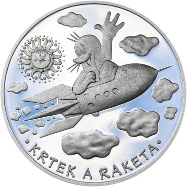 Náhled Averzní strany - Krteček a raketa Ag Proof