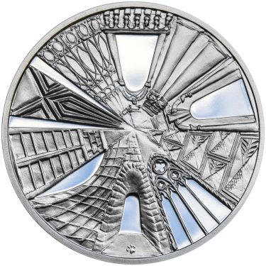 Náhled Reverzní strany - Praha - stříbro 1 Oz Proof