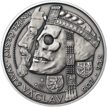 Náhled Averzní strany - Relikvie sv. Václava - I. - 1 Oz Ag patina